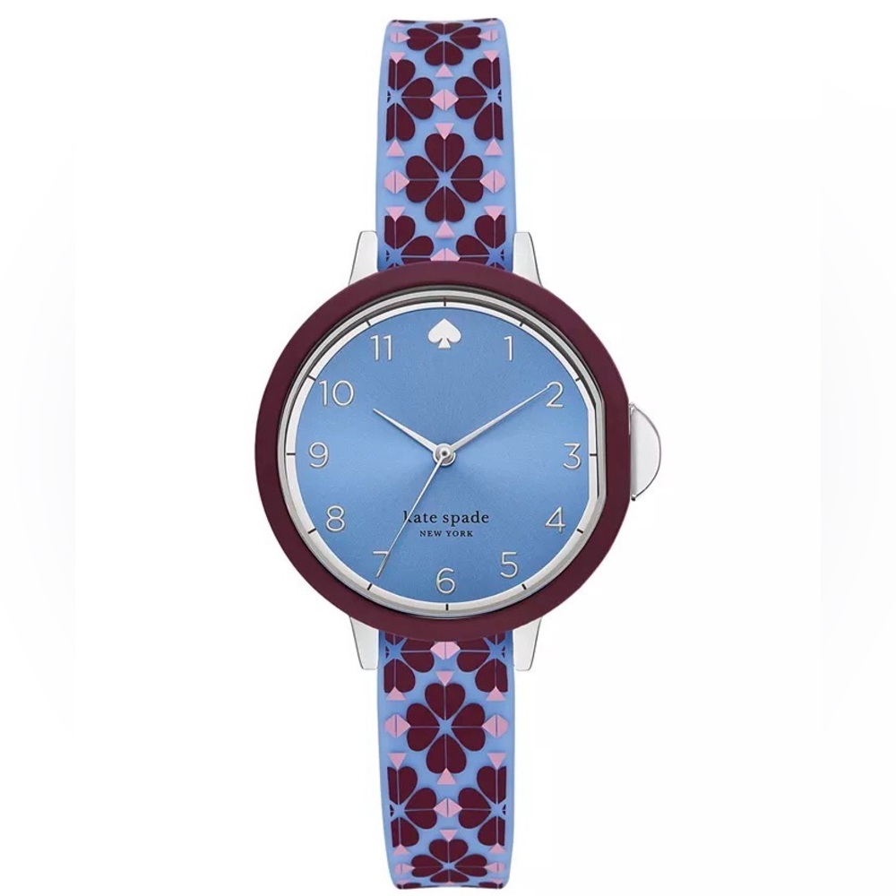 Kate Spade New York Women's Park Row Blue Silicone Strap Watch 34mm